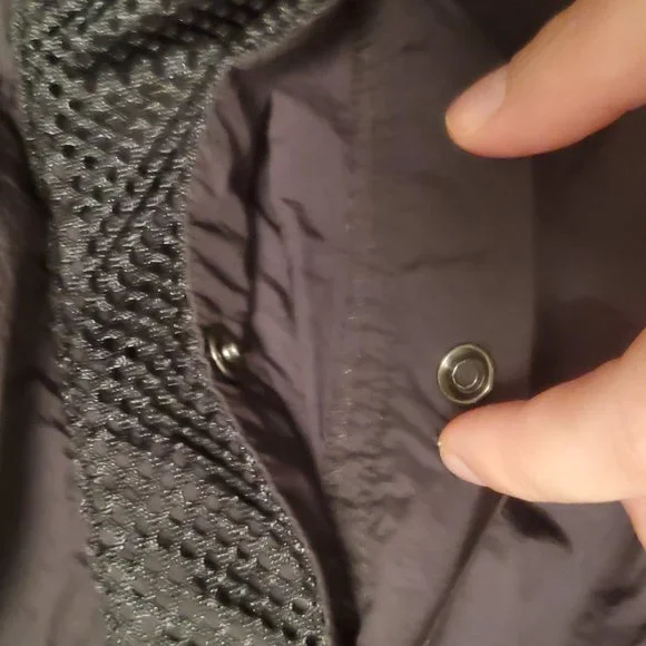 Air Jordan Off-Shoulder Utility Jacket Waist Long Sleeves Black - Picture 9 of 16